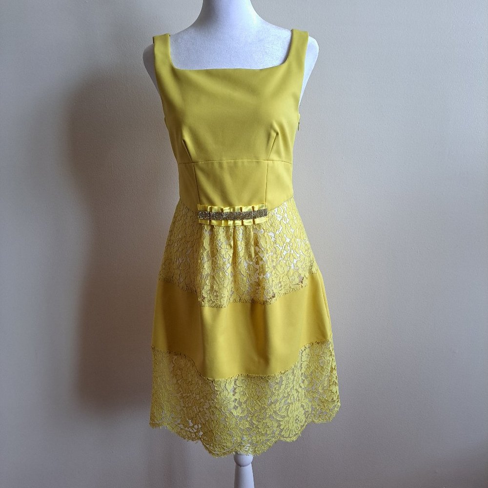 New VDP Italian Summer Yellow Dress